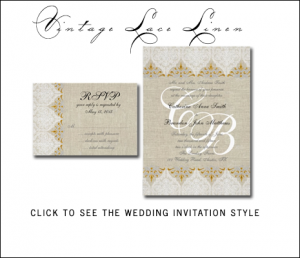 Inspiration Board for Burlap Wedding Invitations designed by MonogramGallery.ca. Click on image to order.