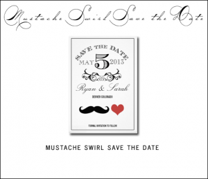 Mr and Mrs Save the Date Cards by AntiqueChandelier for MonogramGallery.ca