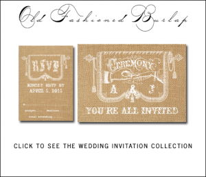 Old Fashioned Country Wedding Invitations from MonogramGallery.ca