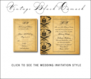 Great Gatsby Themed Wedding Invitations from MonogramGallery.ca